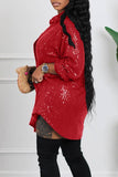 Sequins Shirt Dress