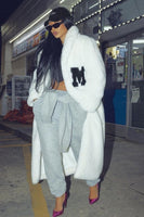 Solid knot front sweatpants