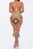 Diamond Crotchet MIDI Dress