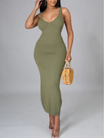 Ribbed Maxi Dress