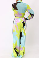 Pastel Printed Pants Set