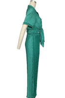 Pleated 2 pc Pants Set