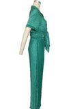 Pleated 2 pc Pants Set