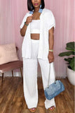 Pleated 2 pc Pants Set