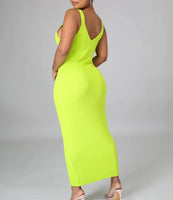 Ribbed Maxi Dress