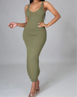 Ribbed Maxi Dress