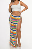 Rainbow Crochet Cover Skirt