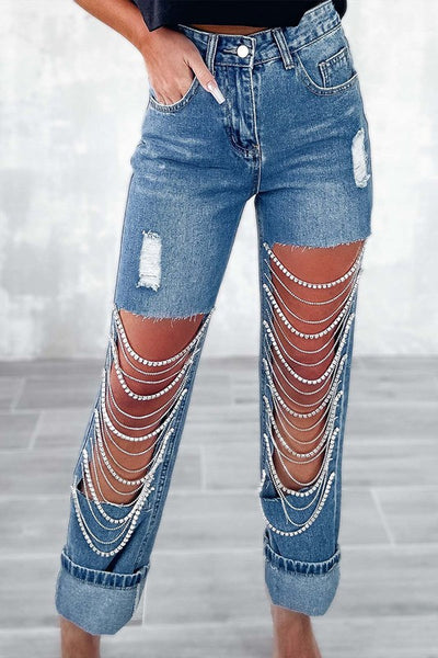 Rhinestones & Denim Jeans