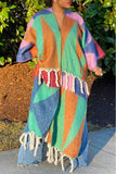 Girlie Colorblock Woolen Coat