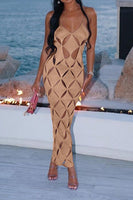 Cut Up Maxi Dress