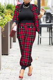 Checkered Pants Set