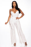 Sweetheart Fringed Pants Set