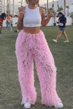 Tulle Ruffled Pants
