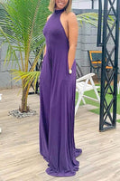 Purple Maxi Jumpsuit
