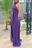 Purple Maxi Jumpsuit