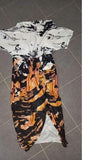 Abstract Casual Wrap Dress