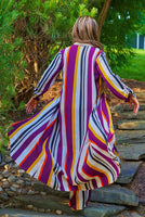 Striped Duster Pants Set
