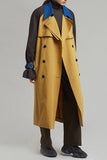 Color Block Trench Coat
