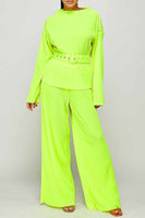Luxe Belted Pants Set