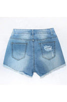 Color Jewel Denim Shorts