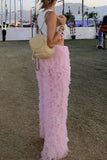 Tulle Ruffled Pants