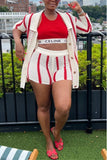 Cardigan Shorts Set