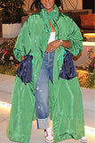 Metallic Maxi Windbreaker