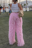 Tulle Ruffled Pants
