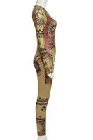 Olive Printed Catsuit