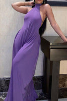 Purple Maxi Jumpsuit