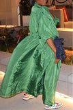 Metallic Maxi Windbreaker