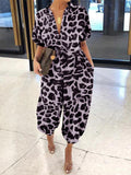 Leopard Panama Jumpsuit