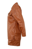 Faux Leather Jacket & Shorts Set