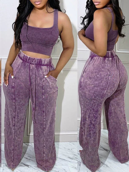 Drawstring Asphalt Denim Pants