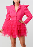 Pink TuTu Blazer Dress