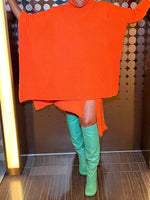 Knit Dress & Poncho Set