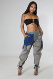 Color Block Harem Pants