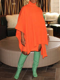 Knit Dress & Poncho Set
