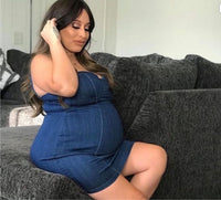 Stretch Me Out Denim Dress