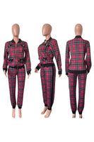 Checkered Pants Set