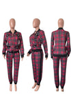 Checkered Pants Set