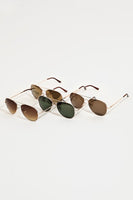 Classic Gold Rimmed Sunglasses