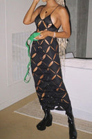 Cut Up Maxi Dress