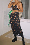 Cut Up Maxi Dress