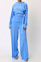 Luxe Belted Pants Set