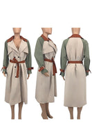 Color Block Trench Coat