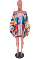 Off Shoulder Lantern Dress