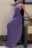 Purple Maxi Jumpsuit