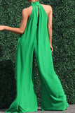Green Chiffon Jumpsuit