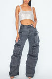 Asphalt Boyfriend Cargo Jeans